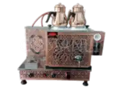 2 Demlikli Bakır Tam Otomatik Çay Kazanı GAZ+ELK