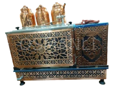 3 Demlikli Bakır  Çay Kazanı GAZ+ELK Tam Otomatik