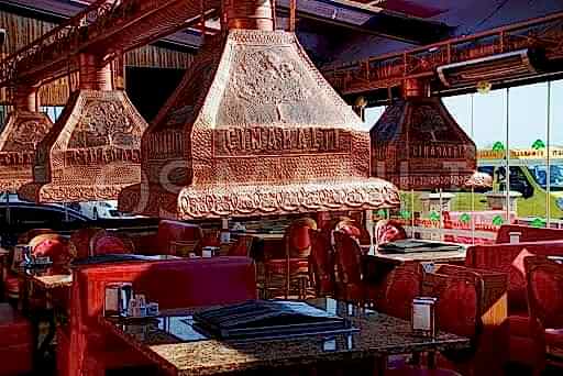 Bakır Mangalbaşı Masa Izgara Davlumbaz Ocakbaşı (4 kişilik) Tam Takım