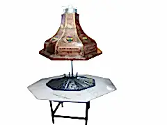 Sekizgen Bakır Mangalbaşı Masa Izgara Davlumbaz Ocakbaşı Tam Takım