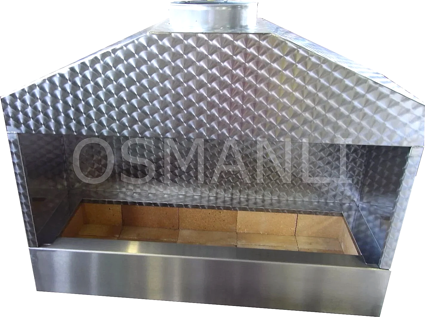 Paslanmaz Krom Ocakbaşı Mangal Izgara. 3 Tarafı Kapalı Köfte, Balık ve Kebap Ocağı