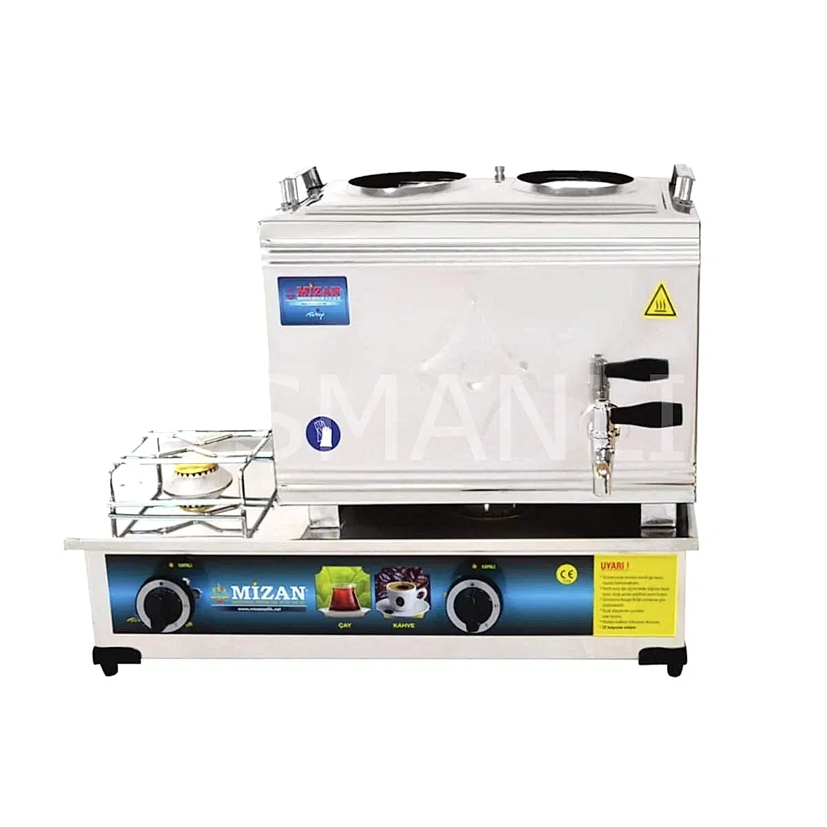 Mizan Mç 103 Çift Tabanlı 23 lt 2 Demlikli Gazlı Çay Kazanı